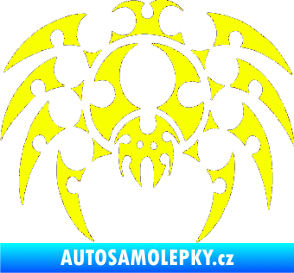 Samolepka Pavouk 012 Fluorescentní žlutá