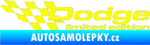 Samolepka Dodge limited edition levá Fluorescentní žlutá