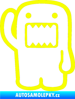 Samolepka Domo 001 levá hello Fluorescentní žlutá