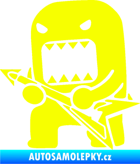 Samolepka Domo 003 levá rocker Fluorescentní žlutá