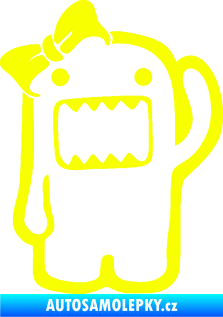 Samolepka Domo 011 levá girl Fluorescentní žlutá