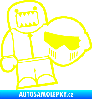 Samolepka Domo 015 levá  Stig Fluorescentní žlutá