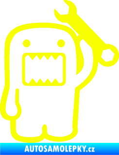 Samolepka Domo 022 pravá mechanik Fluorescentní žlutá