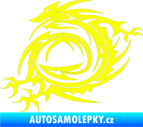 Samolepka Dragon 002 levá Fluorescentní žlutá