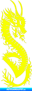 Samolepka Dragon 003 pravá Fluorescentní žlutá