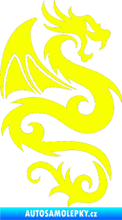 Samolepka Dragon 005 pravá Fluorescentní žlutá