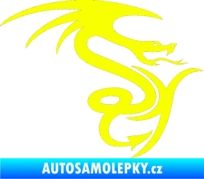 Samolepka Dragon 006 pravá Fluorescentní žlutá