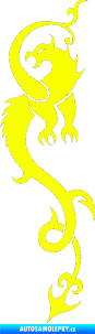 Samolepka Dragon 008 levá Fluorescentní žlutá