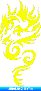 Samolepka Dragon 010 levá Fluorescentní žlutá
