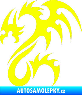 Samolepka Dragon 012 levá Fluorescentní žlutá