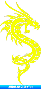 Samolepka Dragon 014 pravá Fluorescentní žlutá