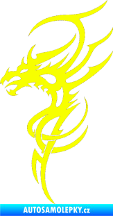 Samolepka Dragon 017 levá Fluorescentní žlutá