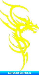 Samolepka Dragon 017 pravá Fluorescentní žlutá