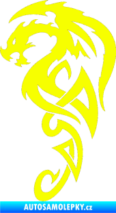 Samolepka Dragon 018 levá Fluorescentní žlutá