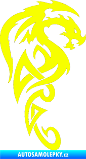 Samolepka Dragon 018 pravá Fluorescentní žlutá