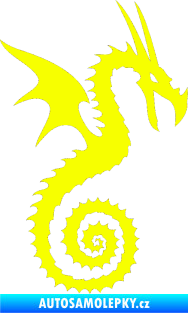 Samolepka Dragon 020 pravá Fluorescentní žlutá