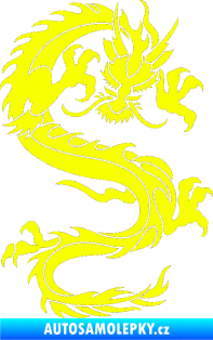 Samolepka Dragon 029 pravá Fluorescentní žlutá