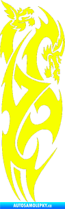 Samolepka Dragon 032 pravá Fluorescentní žlutá