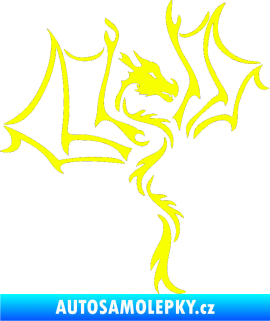 Samolepka Dragon 034 pravá Fluorescentní žlutá