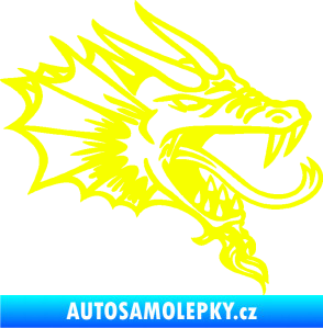 Samolepka Dragon 046 pravá Fluorescentní žlutá