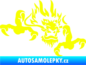 Samolepka Dragon 049 pravá Fluorescentní žlutá