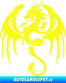 Samolepka Dragon 053 levá Fluorescentní žlutá