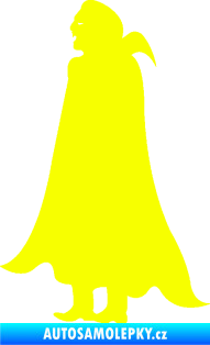Samolepka Drákula 001 levá upír Fluorescentní žlutá