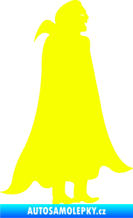 Samolepka Drákula 001 pravá upír Fluorescentní žlutá