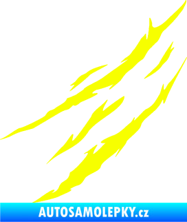 Samolepka Drápanec 002 levá Fluorescentní žlutá