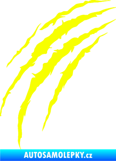 Samolepka Drápanec 003 levá Fluorescentní žlutá