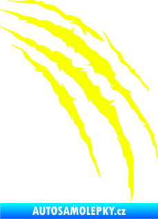 Samolepka Drápanec 003 pravá Fluorescentní žlutá