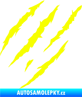 Samolepka Drápanec 004 levá Fluorescentní žlutá