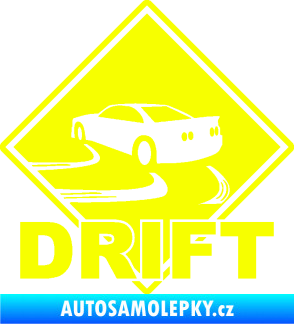 Samolepka Drift 001 Fluorescentní žlutá