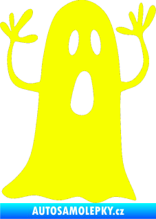Samolepka Duch 003 pravá Fluorescentní žlutá