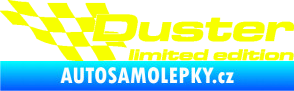 Samolepka Duster limited edition levá Fluorescentní žlutá