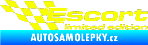 Samolepka Escort limited edition levá Fluorescentní žlutá