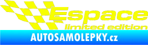 Samolepka Espace limited edition levá Fluorescentní žlutá