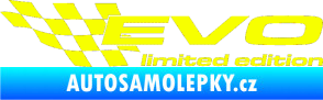 Samolepka Evo limited edition levá Fluorescentní žlutá