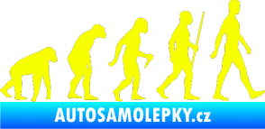 Samolepka Evoluce 001 pravá Fluorescentní žlutá