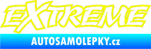 Samolepka Extreme 004 Fluorescentní žlutá
