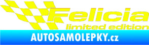 Samolepka Felicia limited edition levá Fluorescentní žlutá