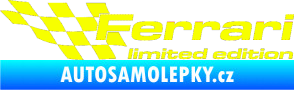 Samolepka Ferrari limited edition levá Fluorescentní žlutá