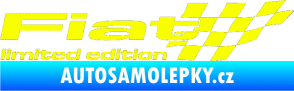 Samolepka Fiat limited edition pravá Fluorescentní žlutá