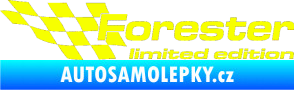 Samolepka Forester limited edition levá Fluorescentní žlutá