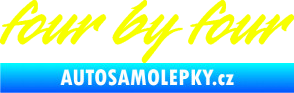 Samolepka Four by four Fluorescentní žlutá