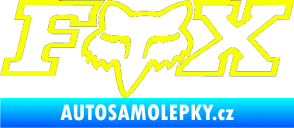 Samolepka Fox 001 Fluorescentní žlutá