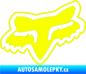 Samolepka Fox 003 Fluorescentní žlutá