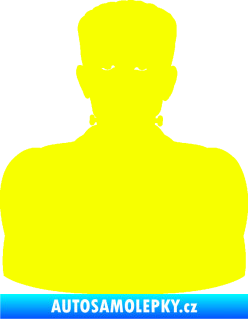Samolepka Frankenstein  Fluorescentní žlutá