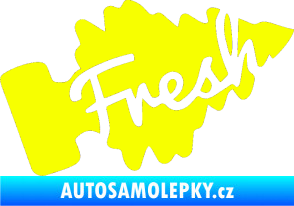 Samolepka Fresh 001 Fluorescentní žlutá