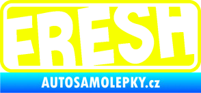 Samolepka Fresh 002  Fluorescentní žlutá